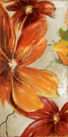 Modernismo Roja II White Modern Wood Framed Art Print with Double Matting by Pinto, Patricia