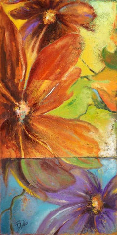 Modernismo II Black Ornate Wood Framed Art Print with Double Matting by Pinto, Patricia