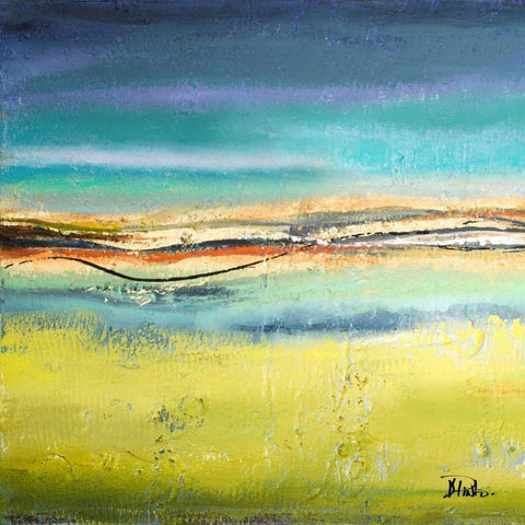 Twilight I Black Modern Wood Framed Art Print with Double Matting by Pinto, Patricia