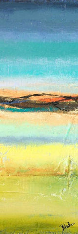 Twilight Panel I Black Ornate Wood Framed Art Print with Double Matting by Pinto, Patricia