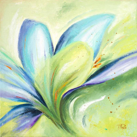 Summer Flowers II Gold Ornate Wood Framed Art Print with Double Matting by Pinto, Patricia