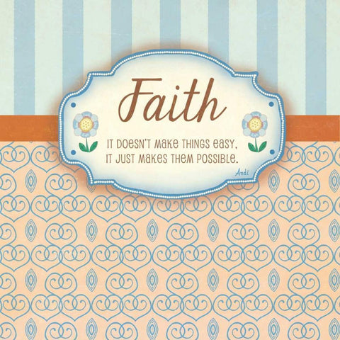 Faith White Modern Wood Framed Art Print by Metz, Andi