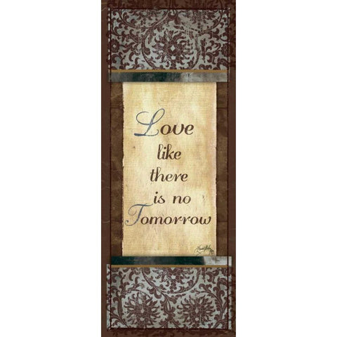 Dream and Love I Gold Ornate Wood Framed Art Print with Double Matting by Medley, Elizabeth