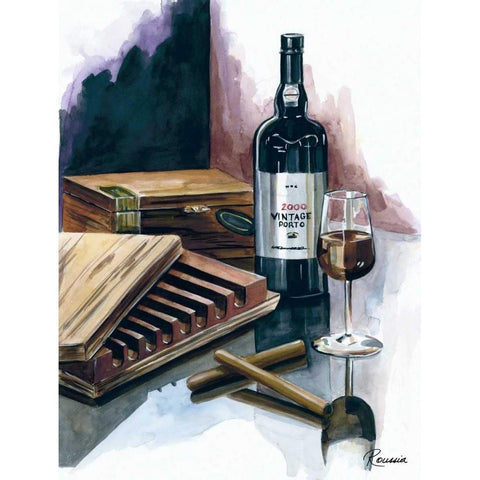 Cigar Press White Modern Wood Framed Art Print by French-Roussia, Heather A.