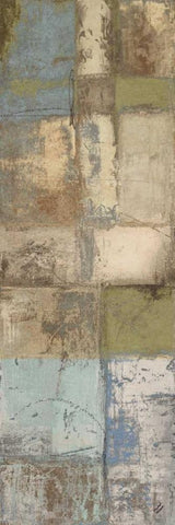 Autumn Deconstructing Panel I Black Ornate Wood Framed Art Print with Double Matting by Marcon, Michael