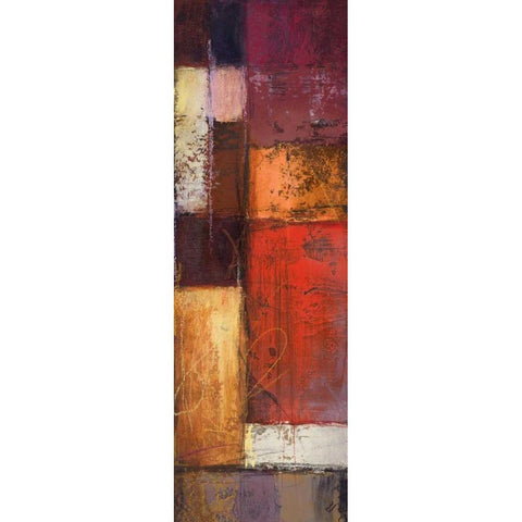 Deconstructing Panel II White Modern Wood Framed Art Print by Marcon, Michael
