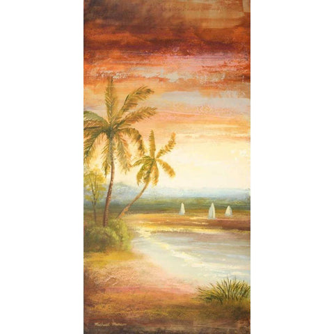 Return to the Sea Black Modern Wood Framed Art Print with Double Matting by Marcon, Michael