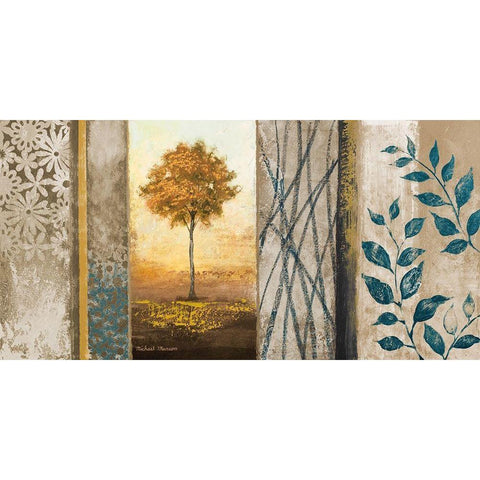 The Way of Nature II Gold Ornate Wood Framed Art Print with Double Matting by Marcon, Michael