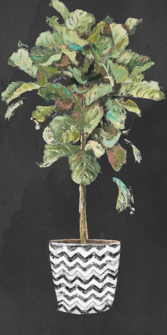 Essential Compliment on Black I Black Ornate Wood Framed Art Print with Double Matting by Pinto, Patricia