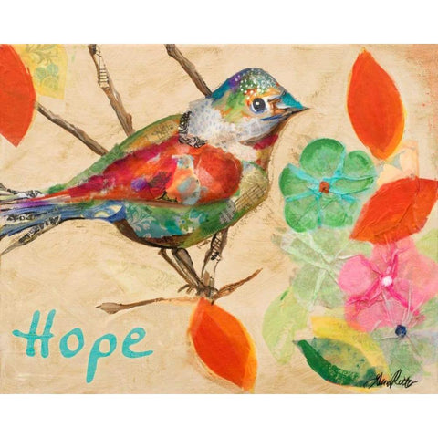 Band of Inspired Birds III Black Modern Wood Framed Art Print by Ritter, Gina