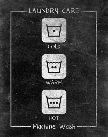 Laundry Care Black Ornate Wood Framed Art Print with Double Matting by SD Graphics Studio
