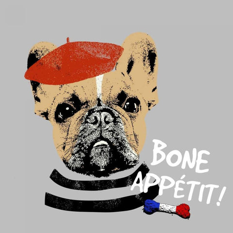 Bone Appetit Gold Ornate Wood Framed Art Print with Double Matting by Studio, Sd Graphics