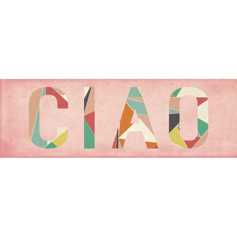 Ciao Black Modern Wood Framed Art Print by Studio, Sd Graphics