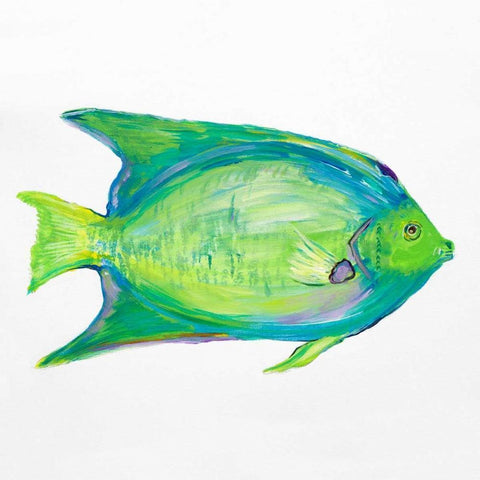 Sealife II White Modern Wood Framed Art Print by DeRice, Julie