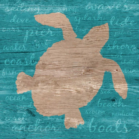 Coastal Wonder II White Modern Wood Framed Art Print with Double Matting by DeRice, Julie