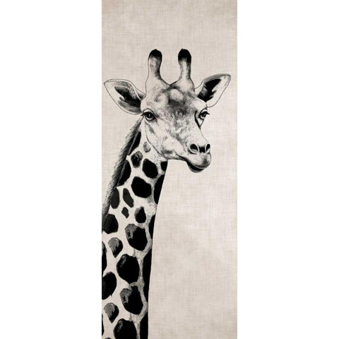 Giraffe I Black Modern Wood Framed Art Print by Rhyan, Vivien