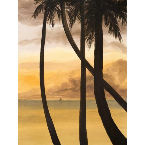 Approaching Horizon I Gold Ornate Wood Framed Art Print with Double Matting by Baliko, Linda