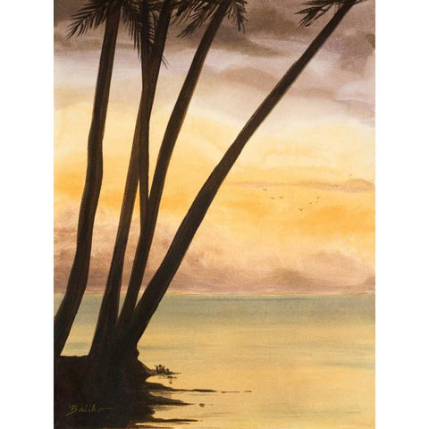 Approaching Horizon II Black Modern Wood Framed Art Print by Baliko, Linda