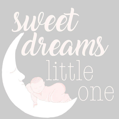 Sweet Dreams Black Modern Wood Framed Art Print with Double Matting by Metz, Andi