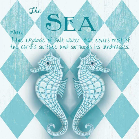 The Sea White Modern Wood Framed Art Print by Metz, Andi