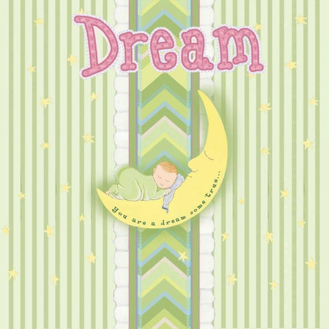 Sleepy Moon II White Modern Wood Framed Art Print by Metz, Andi