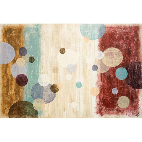 Clusters II White Modern Wood Framed Art Print by Marcon, Michael