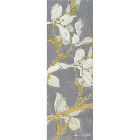 Tranquil Elegance Panel V White Modern Wood Framed Art Print by Loreth, Lanie