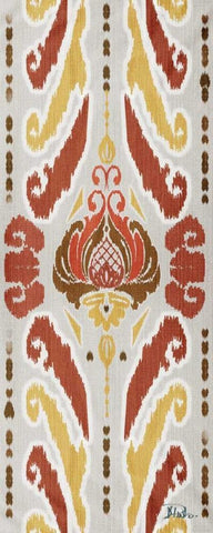 A Touch of Flourish III Black Ornate Wood Framed Art Print with Double Matting by Pinto, Patricia