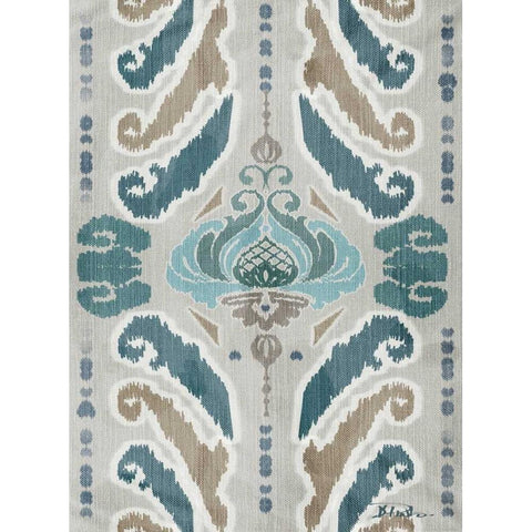A Touch of Flourish with Border I Black Modern Wood Framed Art Print with Double Matting by Pinto, Patricia