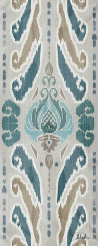 A Touch of Flourish I White Modern Wood Framed Art Print with Double Matting by Pinto, Patricia