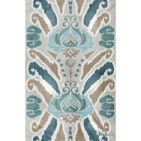 A Touch of Flourish II White Modern Wood Framed Art Print by Pinto, Patricia