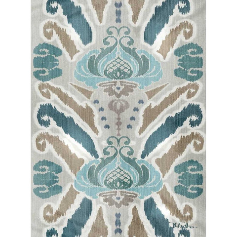 A Touch of Flourish with Border II White Modern Wood Framed Art Print by Pinto, Patricia