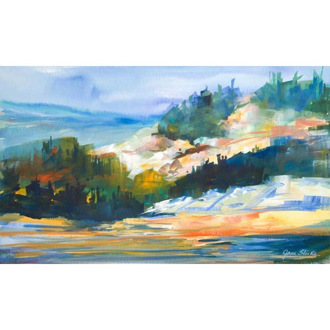 Morning Light White Modern Wood Framed Art Print by Slivka, Jane