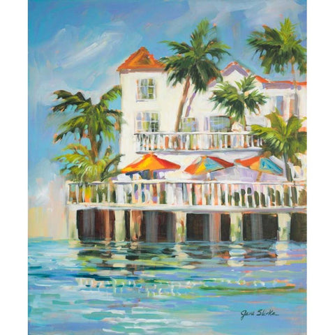 Resort Style Gold Ornate Wood Framed Art Print with Double Matting by Slivka, Jane