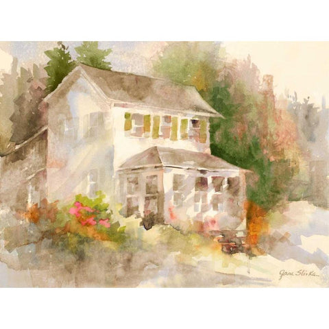 Summer Home II Gold Ornate Wood Framed Art Print with Double Matting by Slivka, Jane