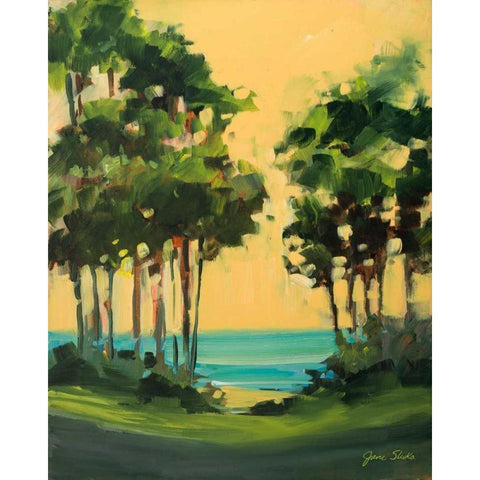 Toward the Shore Gold Ornate Wood Framed Art Print with Double Matting by Slivka, Jane