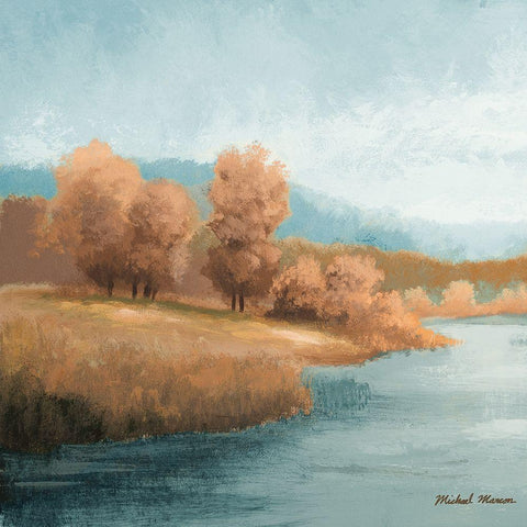 Neutral Natures Glow I Gold Ornate Wood Framed Art Print with Double Matting by Marcon, Michael