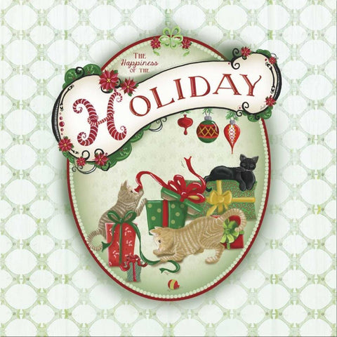 Pet Christmas II Black Modern Wood Framed Art Print by Metz, Andi