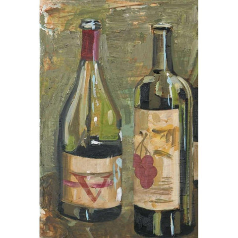 Vino I White Modern Wood Framed Art Print by French-Roussia, Heather