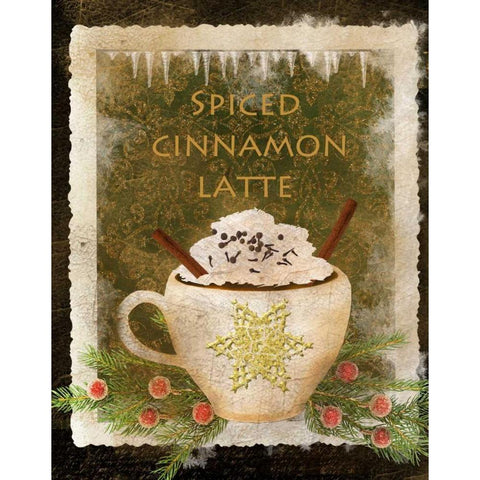 Spiced Cinnamon Latte Gold Ornate Wood Framed Art Print with Double Matting by Albert, Beth