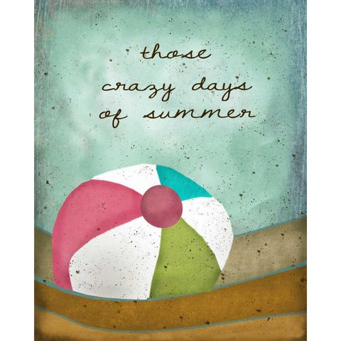 Crazy Days of Summer Gold Ornate Wood Framed Art Print with Double Matting by Albert, Beth