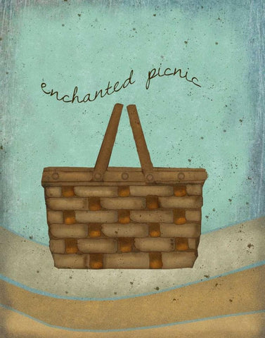 Enchanted Picnic White Modern Wood Framed Art Print with Double Matting by Albert, Beth