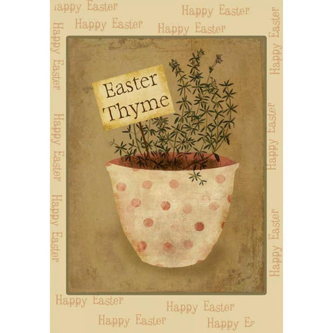 Easter Thyme Gold Ornate Wood Framed Art Print with Double Matting by Albert, Beth