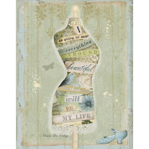 Make Everything Beautiful Gold Ornate Wood Framed Art Print with Double Matting by Albert, Beth