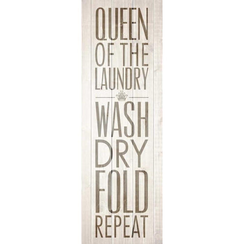 Queen of the Laundry IV Black Modern Wood Framed Art Print with Double Matting by Drotz, Dallas