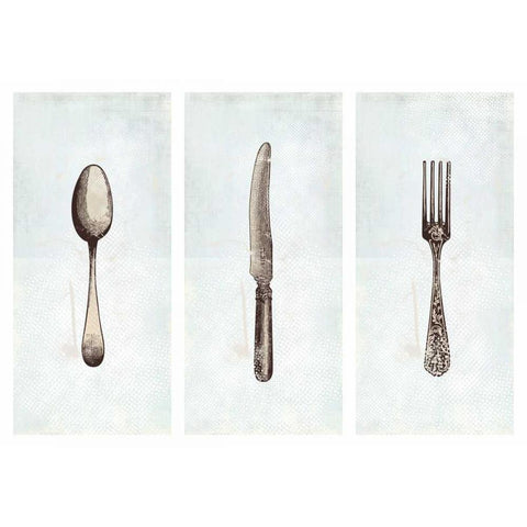 Flatware Black Modern Wood Framed Art Print by Drotz, Dallas