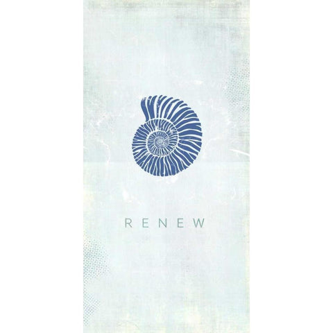 Seashell Renew White Modern Wood Framed Art Print by Drotz, Dallas