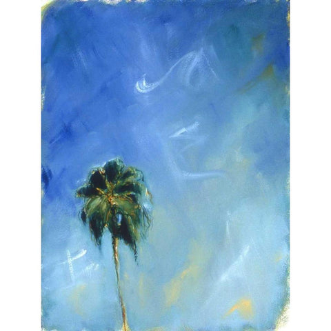Palm White Modern Wood Framed Art Print by Hoffman, Kate