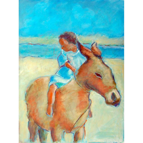 Burroboy Gold Ornate Wood Framed Art Print with Double Matting by Hoffman, Kate