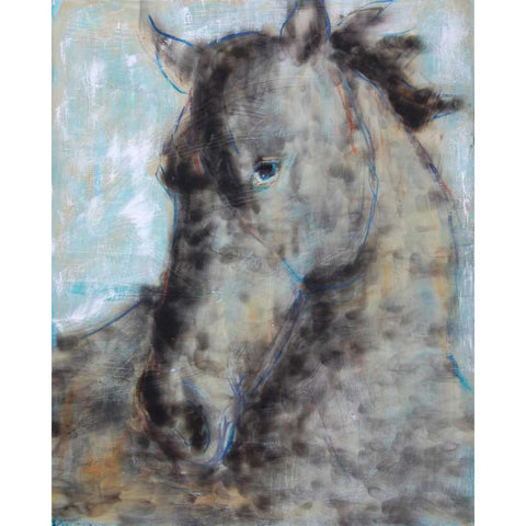 Smoke Black Modern Wood Framed Art Print by Hoffman, Kate